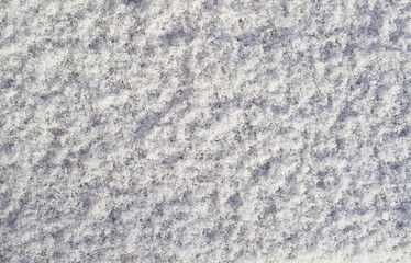 The texture of the snow surface 