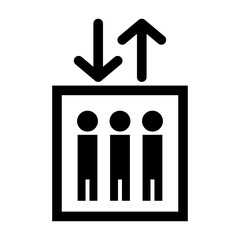 Icon lift. Vector illustration.