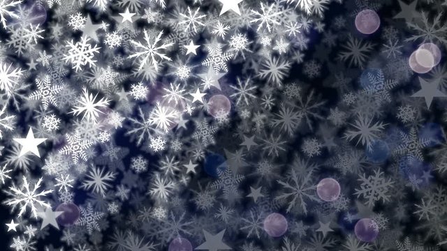 Snowflakes and lights