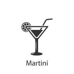 Martini glass icon. Element of drink and food icon for mobile concept and web apps. Detailed Martini glass icon can be used for web and mobile