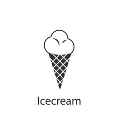 Icecream icon. Element of drink and food icon for mobile concept and web apps. Detailed Icecream icon can be used for web and mobile