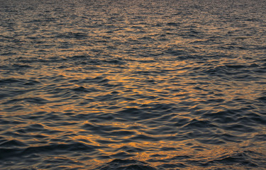 fuzzy waves of evening sea water background surface