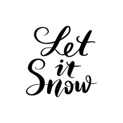 Vector hand drawn lettering phrases. Merry Christmas and Happy New Year