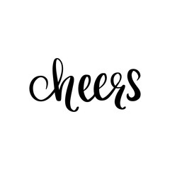 Vector hand drawn lettering phrases. Merry Christmas and Happy New Year