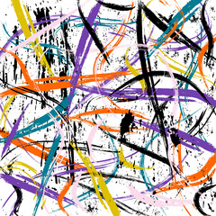 abstract background  with paint strokes and splashes