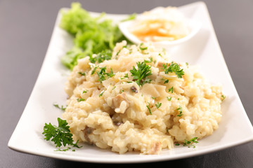 risotto with mushroom and parmesan