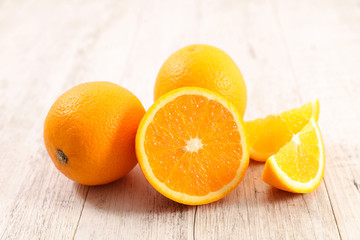 fresh orange slices