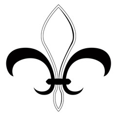 Fleur de lys symbol. Vector illustration design