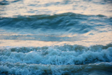 The texture of the waves