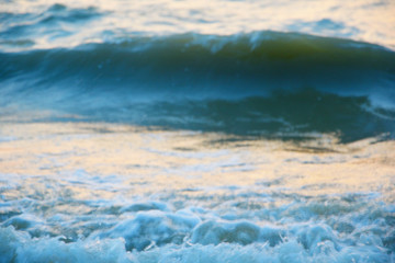 The texture of the waves