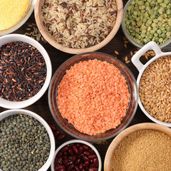 assorted grain and cereal