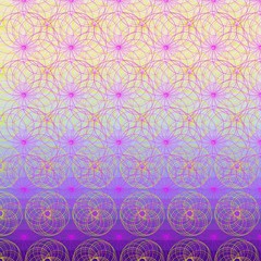 Abstract color background, illustration, lines, circles