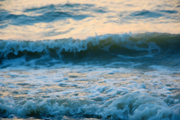 The texture of the waves