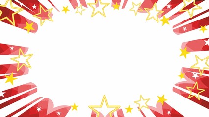 Obraz premium manga christmas starburst flash background in red with stars