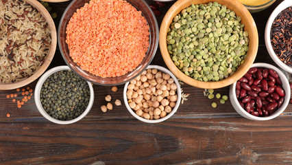 selection of vegetarian food