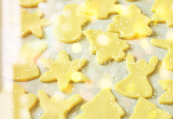 Making gingerbread cookies for Christmas