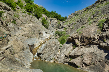 Mountain water sources, Zelenogorye, Crimean Republic