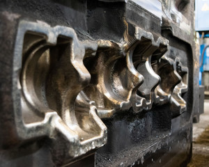 High precision die mold for casting automotive aluminium parts make with iron metal steel by lathe...