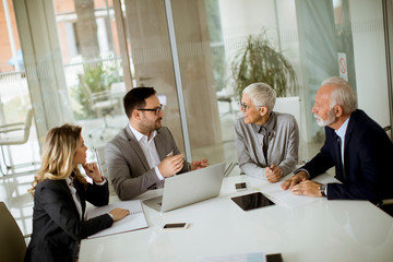 Businesspeople in conference room during a meeting in office