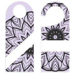 Hanger badge.Vector Illustration with floral mandala decoration