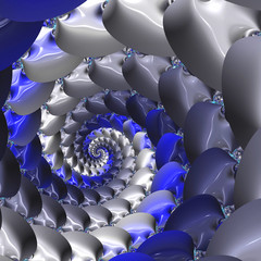 Obraz premium Beautiful abstract background for art projects, cards, business, posters. 3D illustration, computer-generated fractal