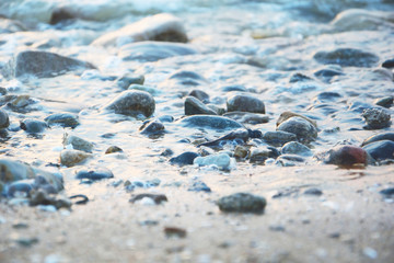 The texture of the waves