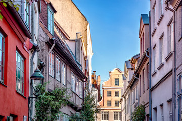 Obraz premium Sehenswerte Altstadtfassaden in Lübeck