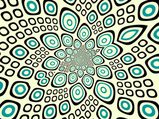 Beautiful abstract background for art projects, cards, business, posters. 3D illustration, computer-generated fractal