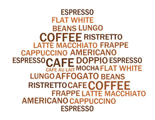 The list of coffee types.