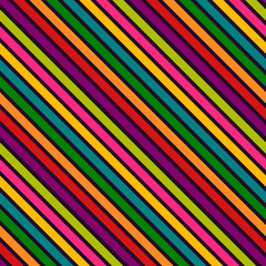 Colorful striped seamless geometric pattern.