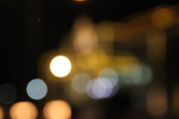 Fototapeta premium abstract bokeh street light background.
