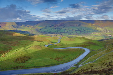 views from the great ridge, Castleton, Derbyshire