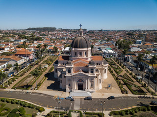 Fototapeta na wymiar Aerial View of the City of Batatais Sao paulo State - Brazil. September, 2018