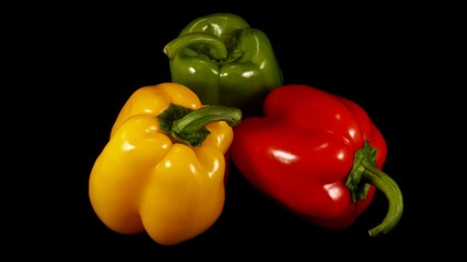 beautiful colorful peppers