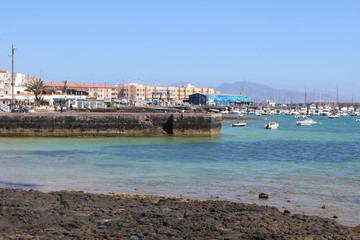 Fototapeta na wymiar view of port of teneriffa spain