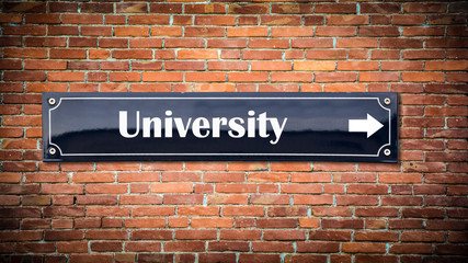 Fototapeta premium Sign 404 - University