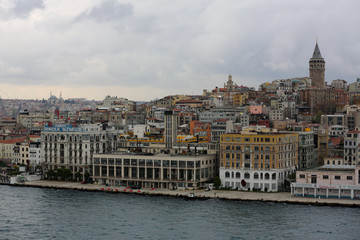 Cityscape of Istanbul, Turkey buildings