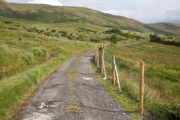 Footpath at Aasleagh Falls, Killary Fjord; Connemara National Park