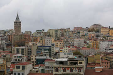 Cityscape of Istanbul, Turkey buildings
