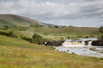 Fototapeta na wymiar Aasleagh Falls, Killary Fjord; Connemara National Park