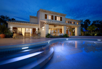 Mediterranean villa with swimming pool