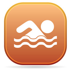 Swimming water sport icon