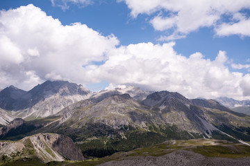 Fototapeta premium Besteigung des Piz Daint vom Ofenpass, vorbei am Il Jalet über den Westgrad auf den Gipfel (2968m) und zurück.