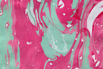 Bright colorful marble paper textures on white background. Chaotic stylish abstract organic design.