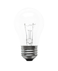 Incandescent Light Bulb Isolated on White Background