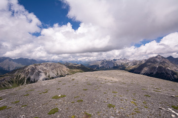 Besteigung des Piz Daint vom Ofenpass, vorbei am Il Jalet über den Westgrad auf den Gipfel (2968m) und zurück.