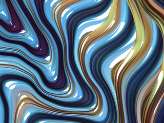 Beautiful abstract cover for art projects, cards, business, posters. 3D illustration, computer-generated fractal