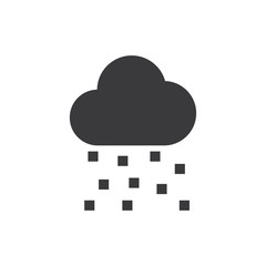 Snowing vector icon