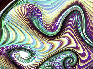 Beautiful abstract cover for art projects, cards, business, posters. 3D illustration, computer-generated fractal
