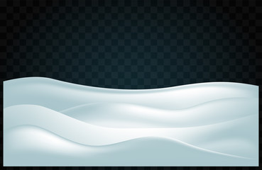 Winter abstract background, snow-covered relief hills with shadows.